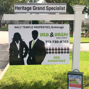 Deb Ambrosi Sign on Post