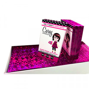 Page by Page Foil Edged Business Cards 400x400
