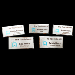 page by page toothbooth name badges