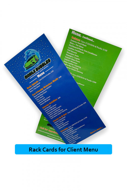 Mobile Bubbles Rack Cards