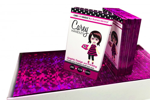 Page by Page Foil Edged Business Cards