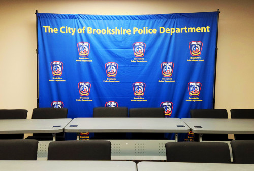 Brookshire Police Department Backdrop Banner