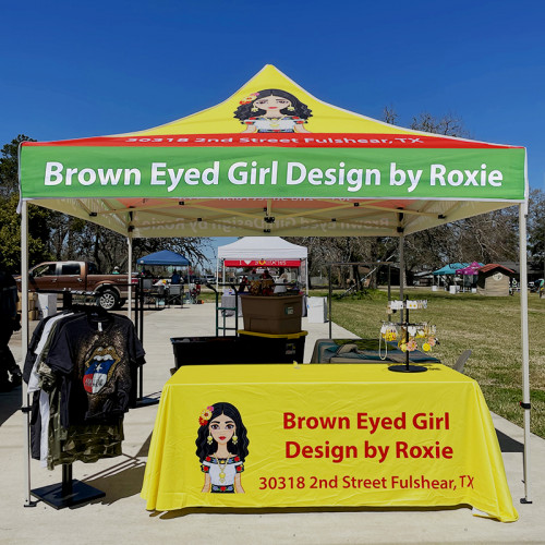 Brown Eyed Girl Tent and Table Cover 2