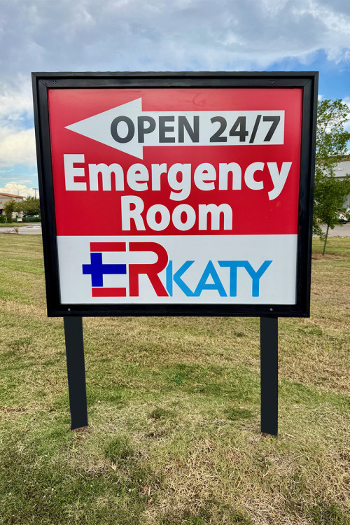 ER Katy Sign with Frame