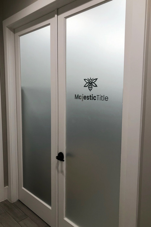 Majestic Frosted Door