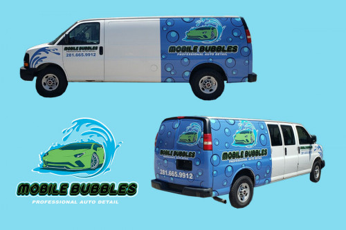 Mobile Bubbles Van Wrap