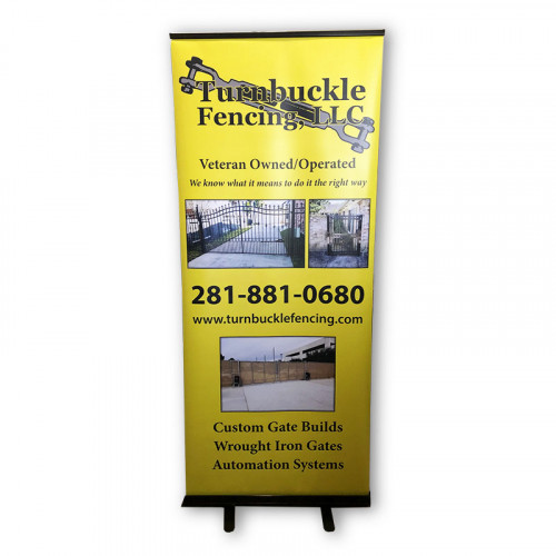 Turnbuckle Retractable Banner