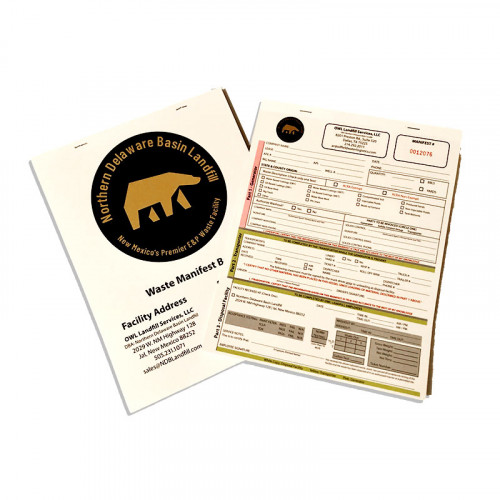 Waste Manifest Book